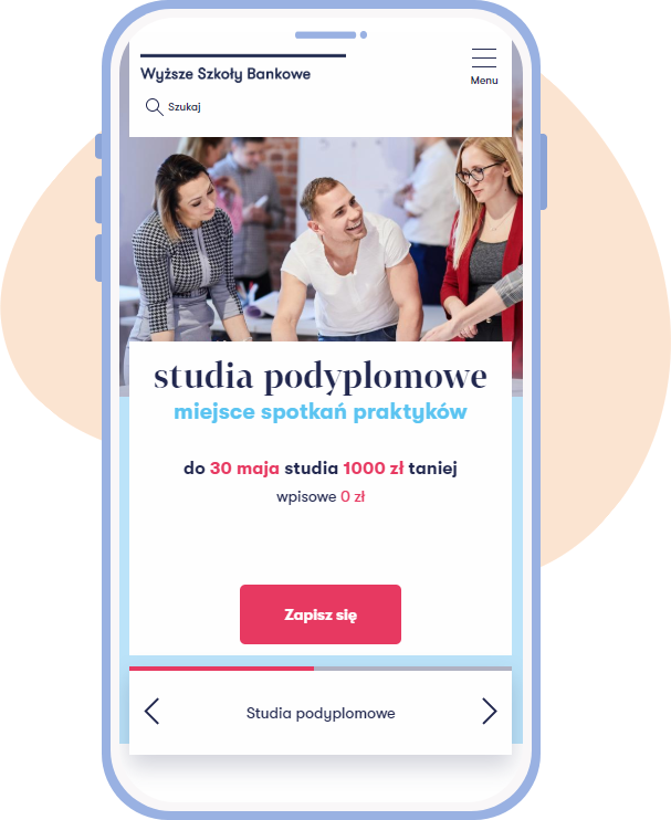 Widok mobilny strony WSB strona-WSB-widok-mobilny