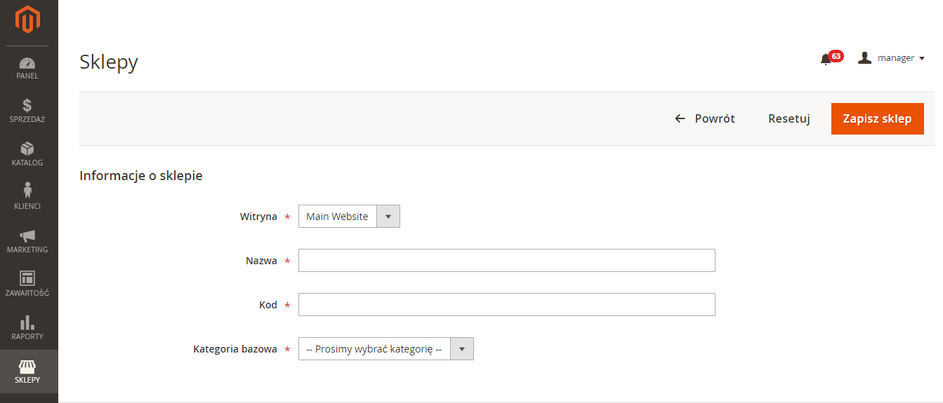 Magento multistore - konfiguracja Magento multistore - konfiguracja