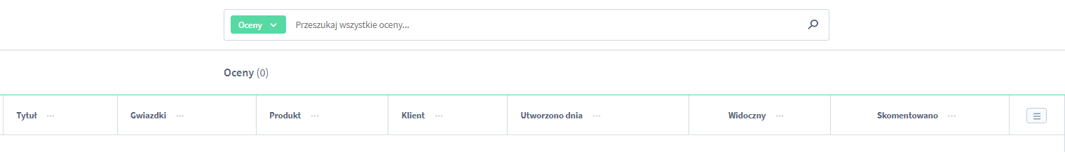 Sekcja Oceny Shopware 6 Zarządzanie ocenami Shopware 6