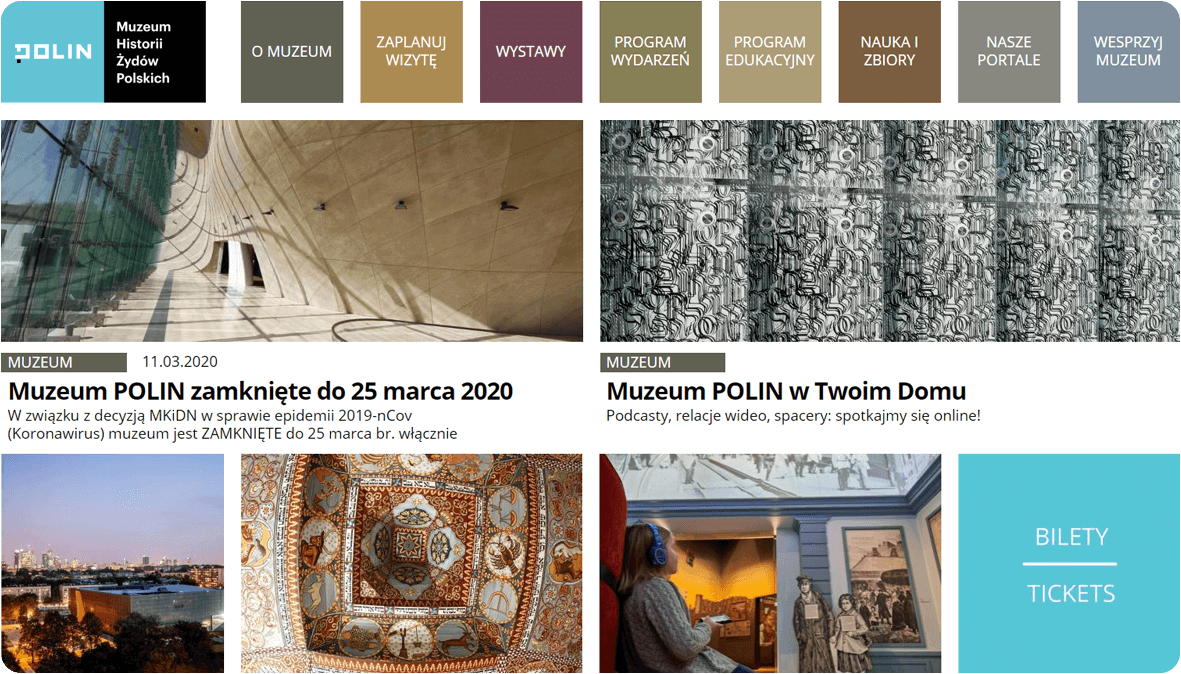 POLIN Museum website