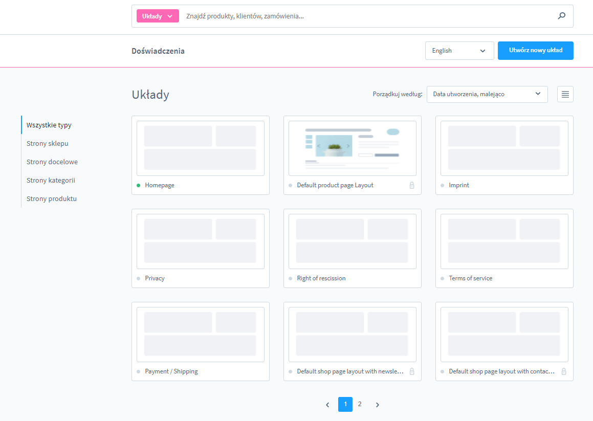 Sekcja Shopping experiences Shopware 6 Shopping experiences Shopware 6