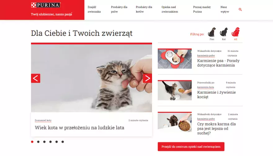 Purina's Drupal-based website Purina's website on Drupal